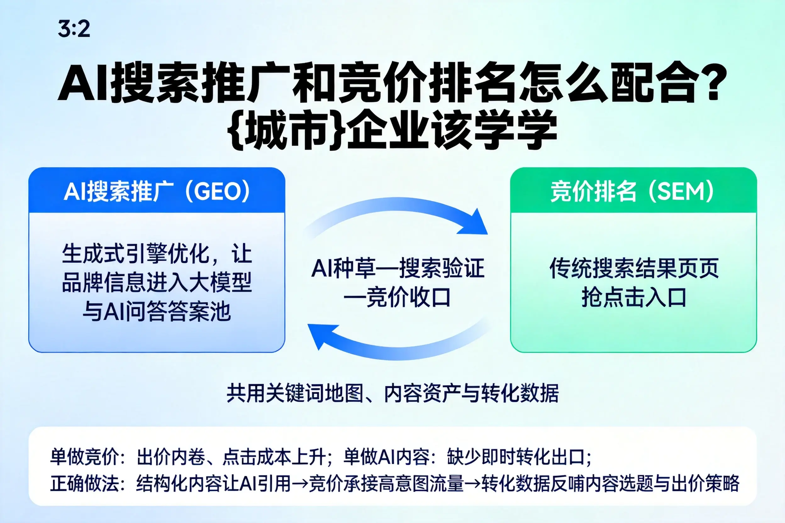 AI搜索推广和竞价排名怎么配合？普洱企业该学学