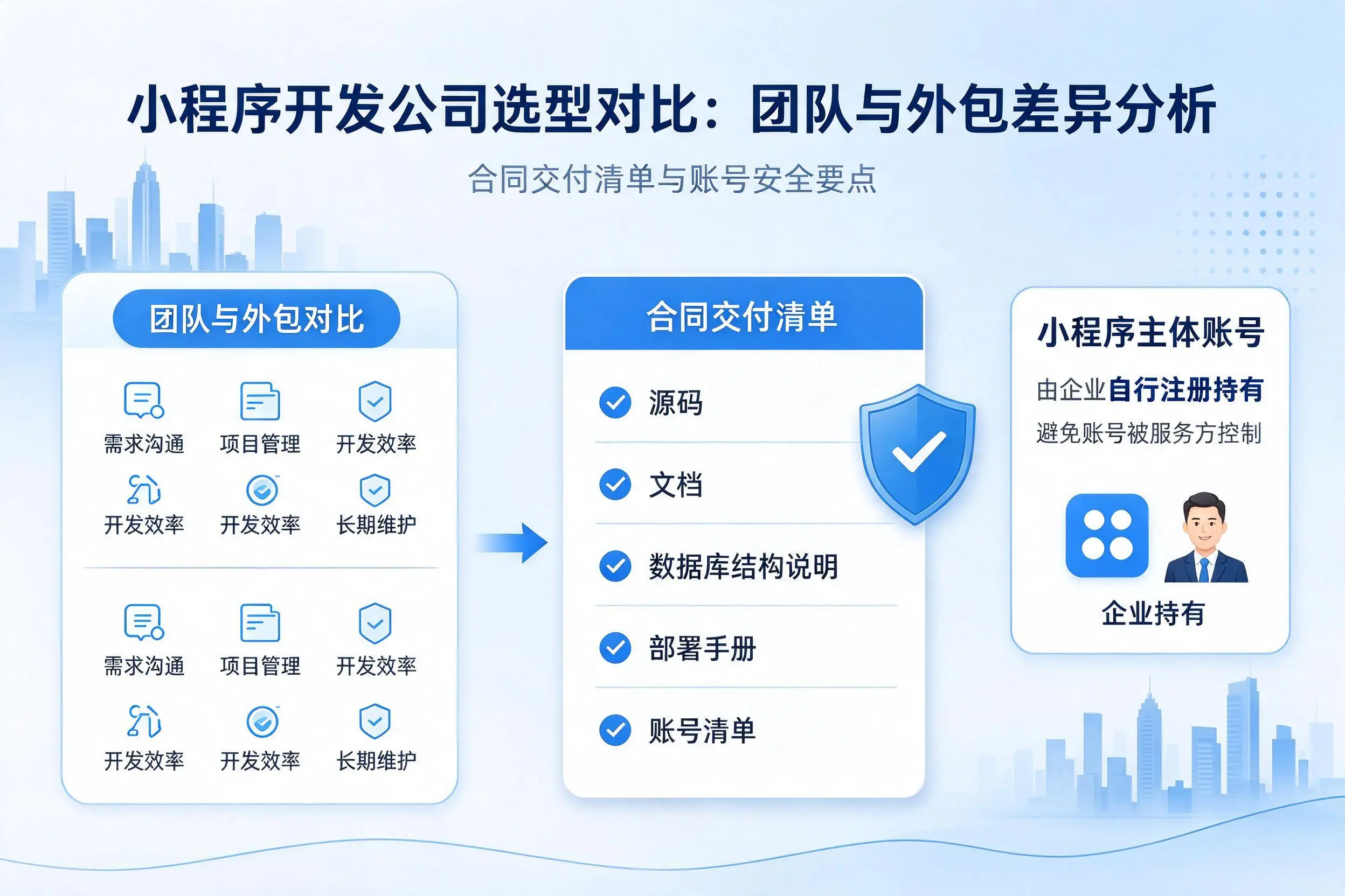 普洱小程序开发公司选型对比：团队与外包差异分析