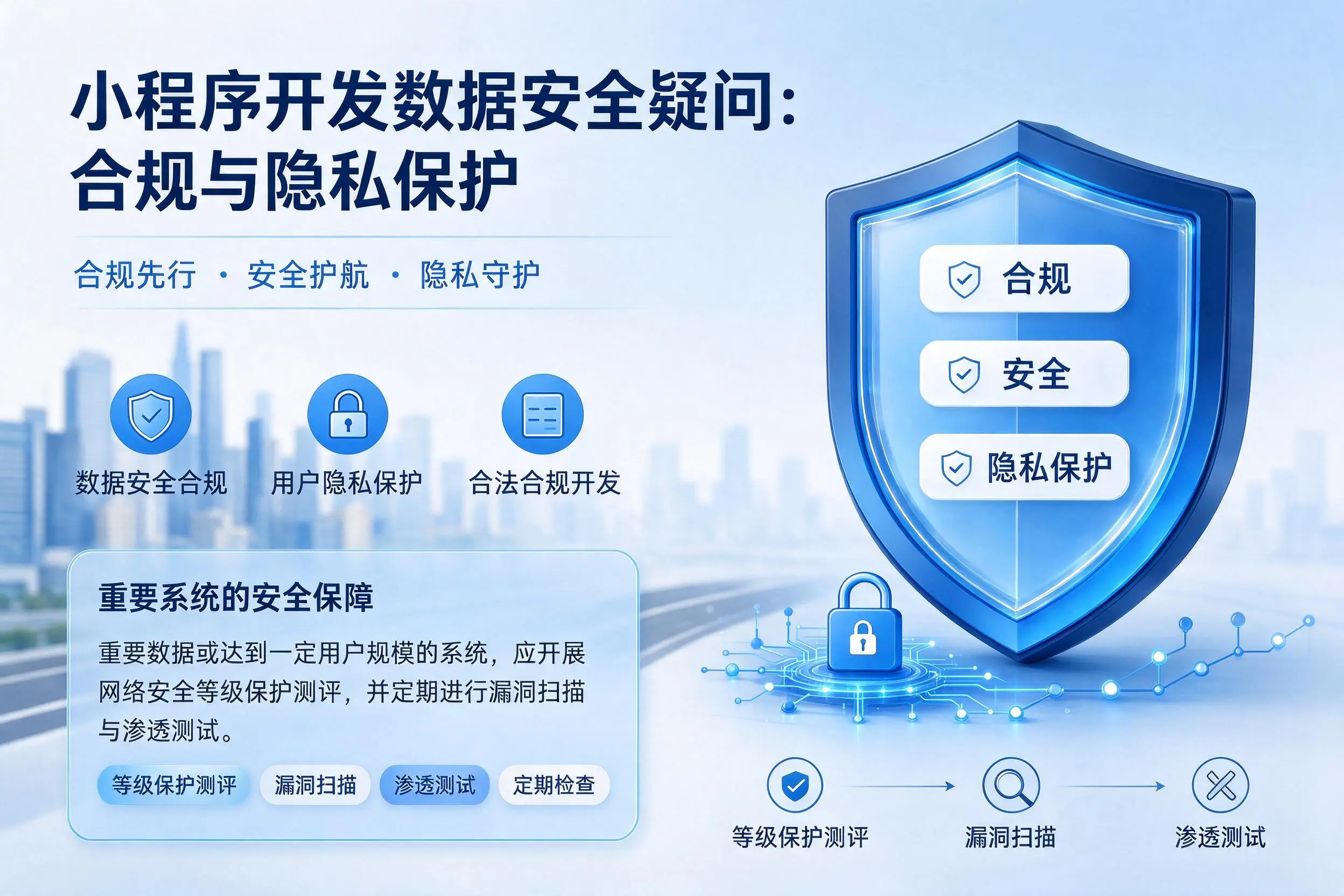 普洱小程序开发数据安全疑问：合规与隐私保护
