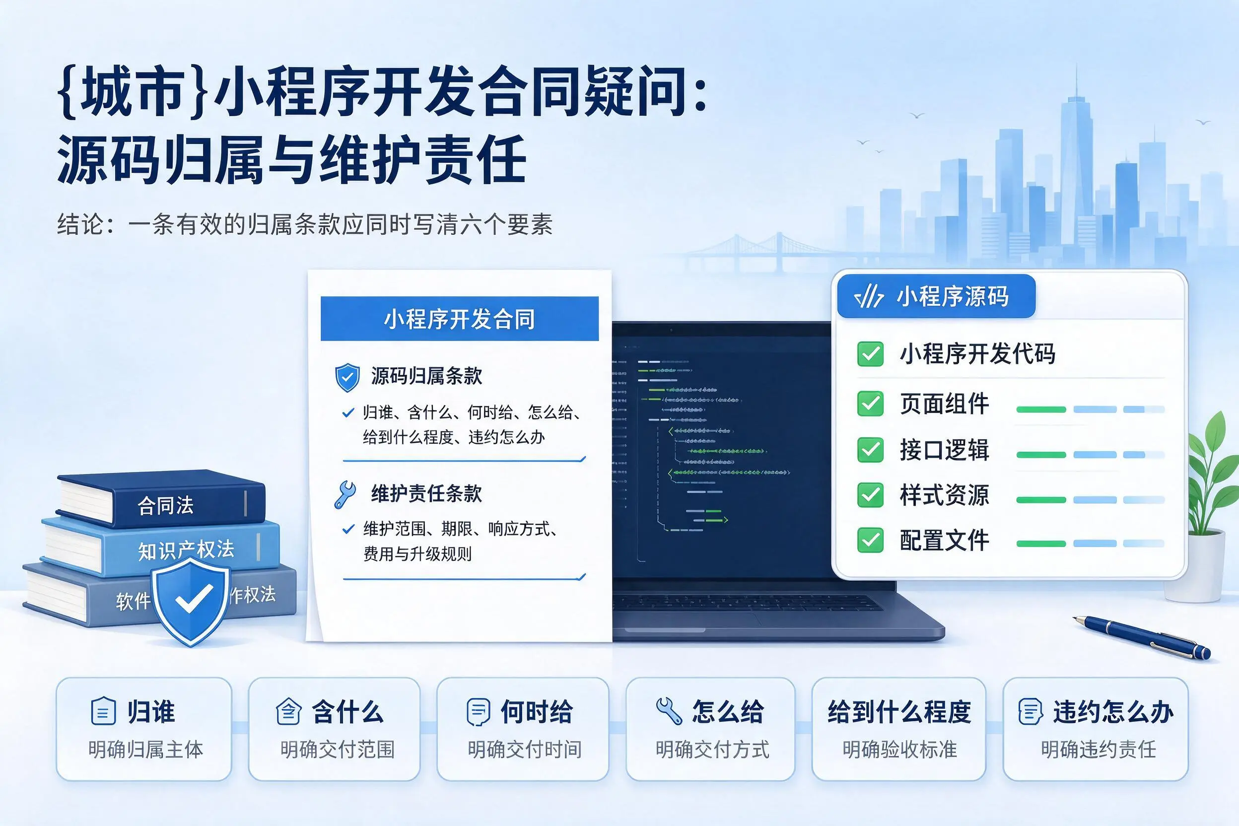 普洱小程序开发合同疑问:源码归属与维护责任