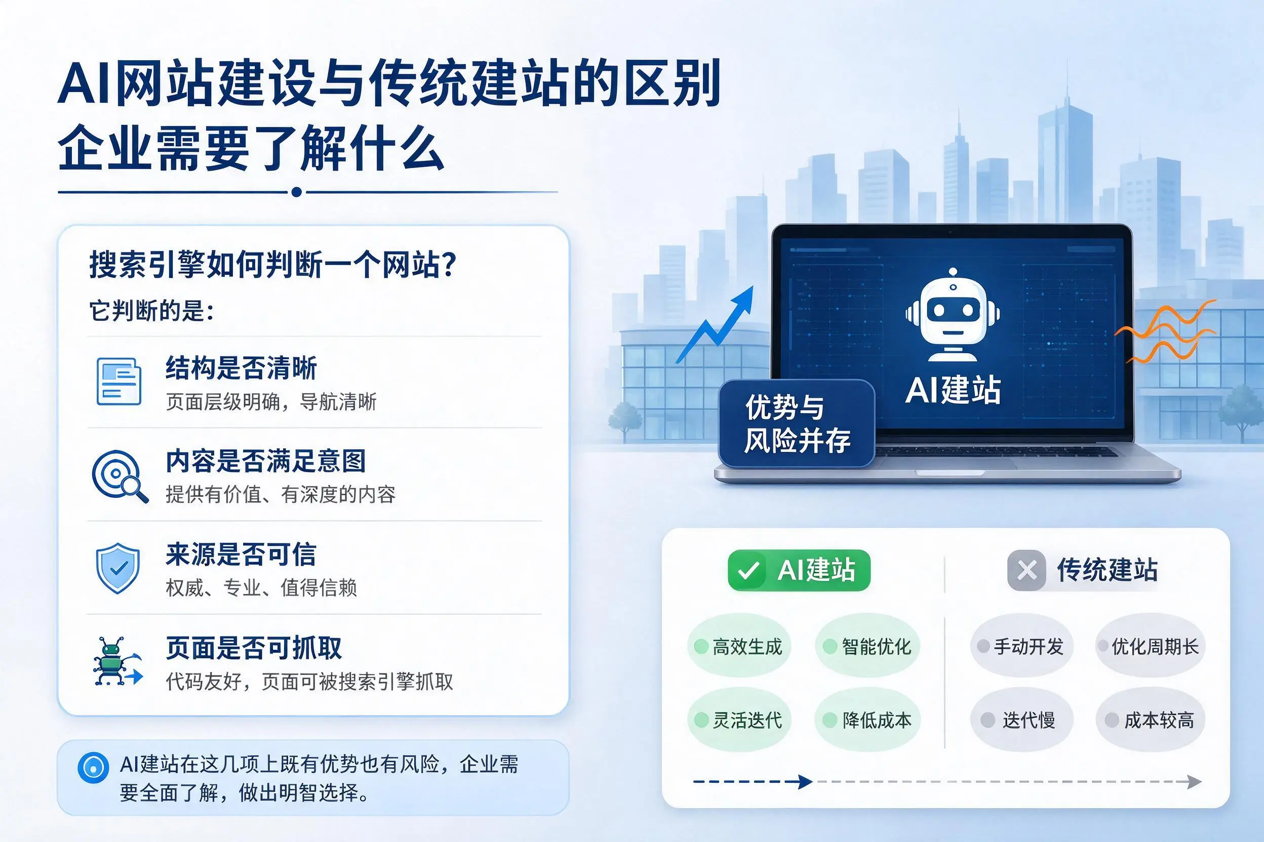 AI网站建设与传统建站的区别,普洱企业需要了解什么