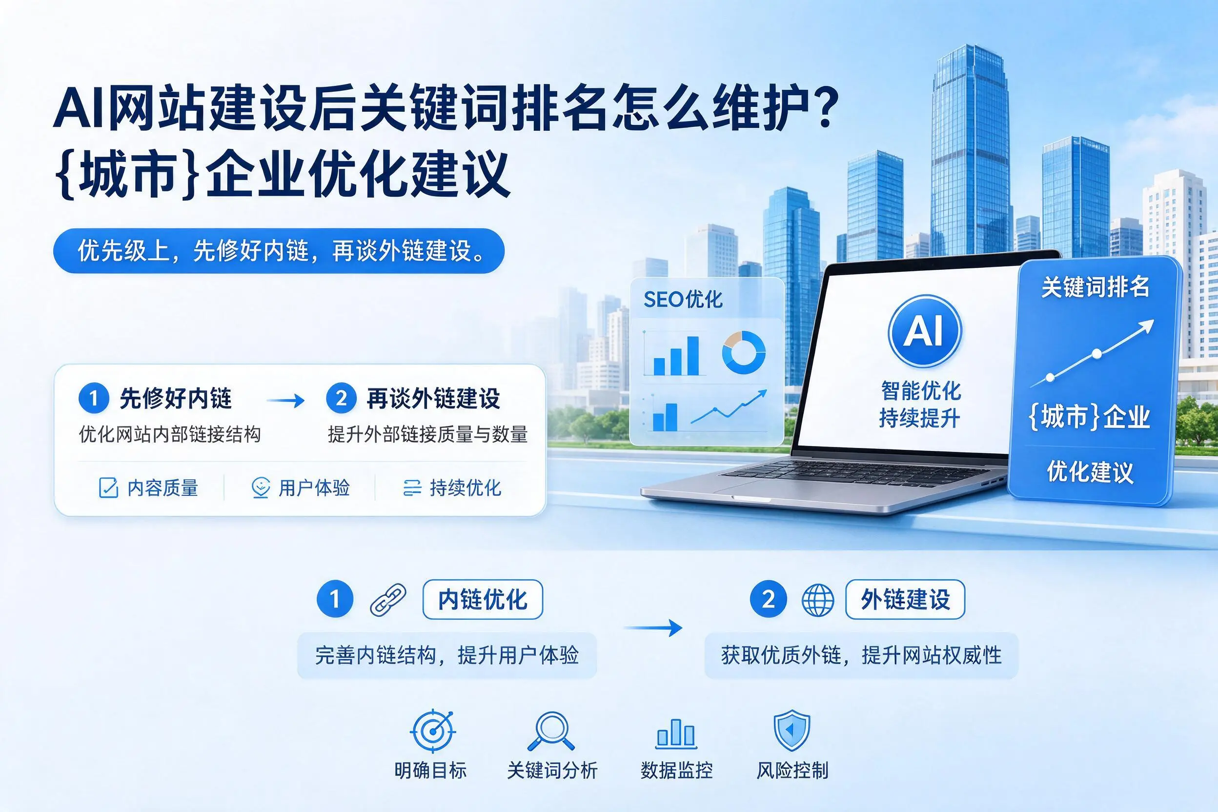 AI网站建设后关键词排名怎么维护？普洱企业优化建议