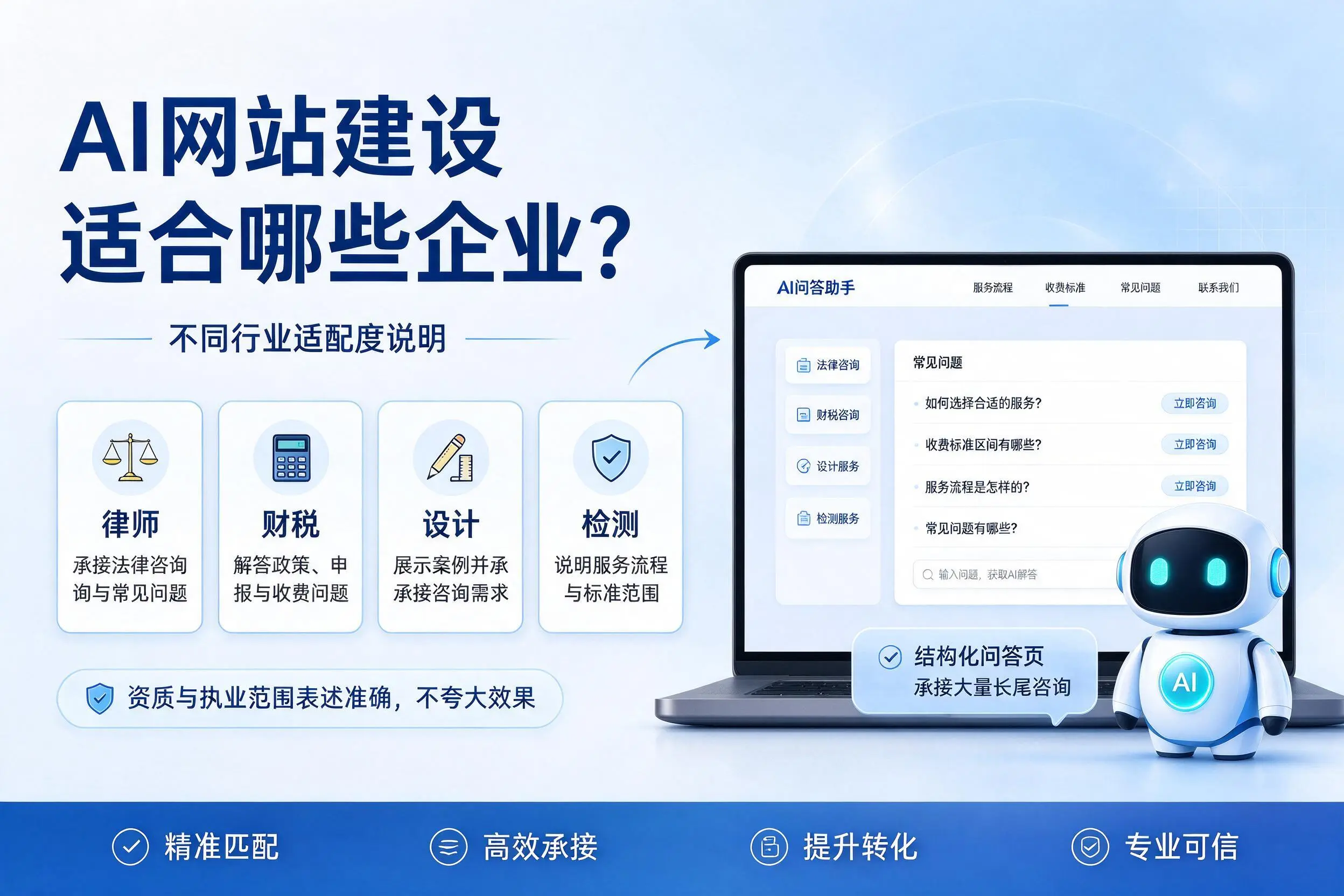 AI网站建设适合哪些企业？普洱不同行业适配度说明