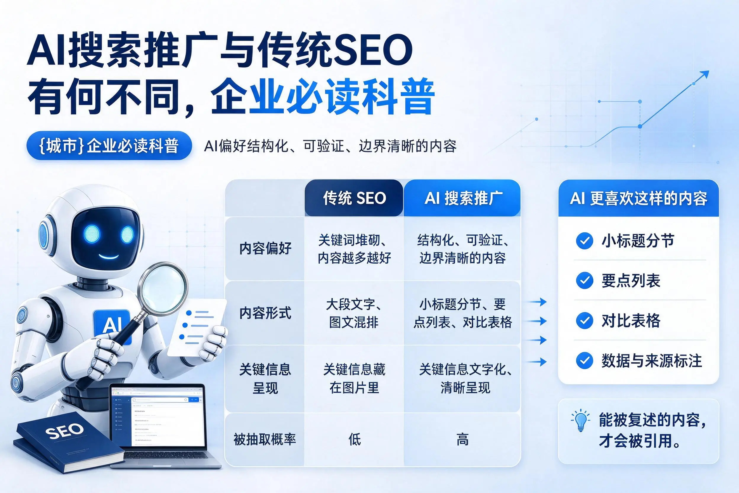 AI搜索推广与传统SEO有何不同，普洱企业必读科普